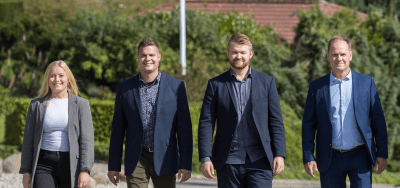Teamet hos Ejendomsmæglerfirmaet John Frandsen i Hobro.