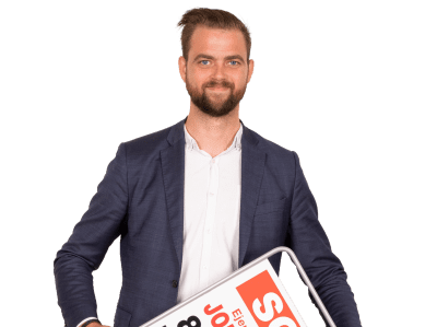 Ejendomsmægler Jakob Haugaard solgt skilt