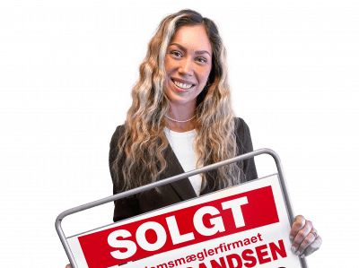 Anne Sofie, Salg & Vurdering hos Ejendomsmæglerfirmaet John Frandsen i Langå med solgt skilt.