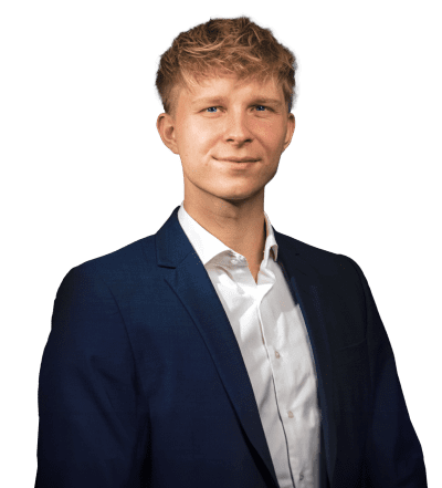Marcus Møller, Trainee hos Ejendomsmæglerfirmaet John Frandsen i Tørring.