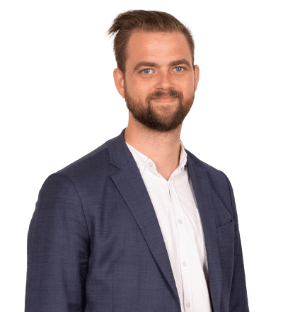 Jakob Haugaard, Ejendomsmægler, MDE hos Ejendomsmæglerfirmaet John Frandsen i Viborg og Karup.