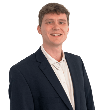 Mathias Houe, Trainee hos Ejendomsmæglerfirmaet John Frandsen i Odder.