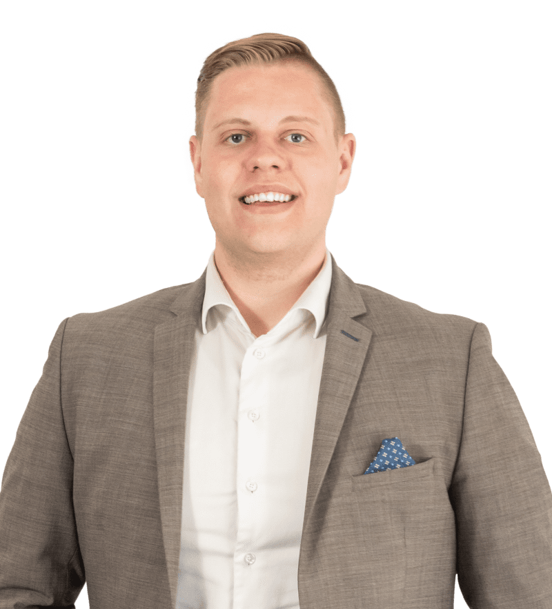Frederik Hindborg Andersen, Trainee hos Ejendomsmæglerfirmaet John Frandsen i Kolind og Rønde.