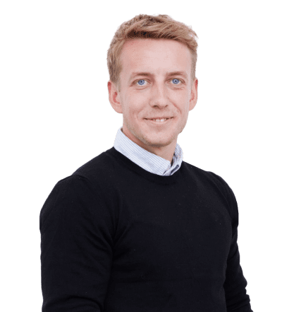 Peter Schjønning, Trainee hos Ejendomsmæglerfirmaet John Frandsen i Hinnerup.