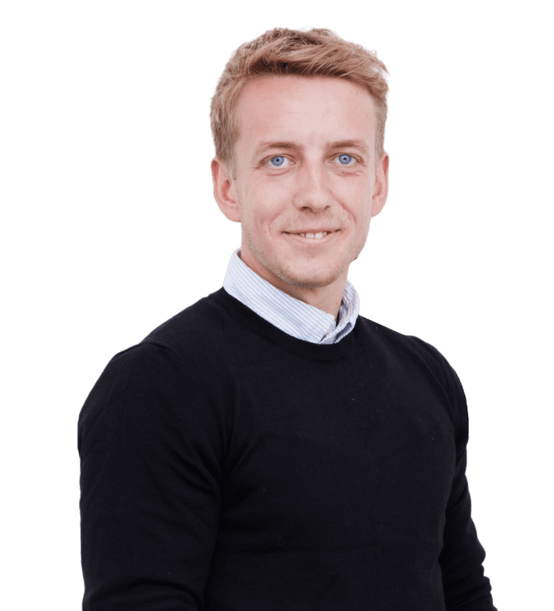 Peter Schjønning, Trainee hos Ejendomsmæglerfirmaet John Frandsen i Hinnerup.