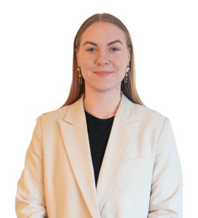 Josefine Allida Lund, trainee hos Ejendomsmæglerfirmaet John Frandsen i Rønde og Kolind.