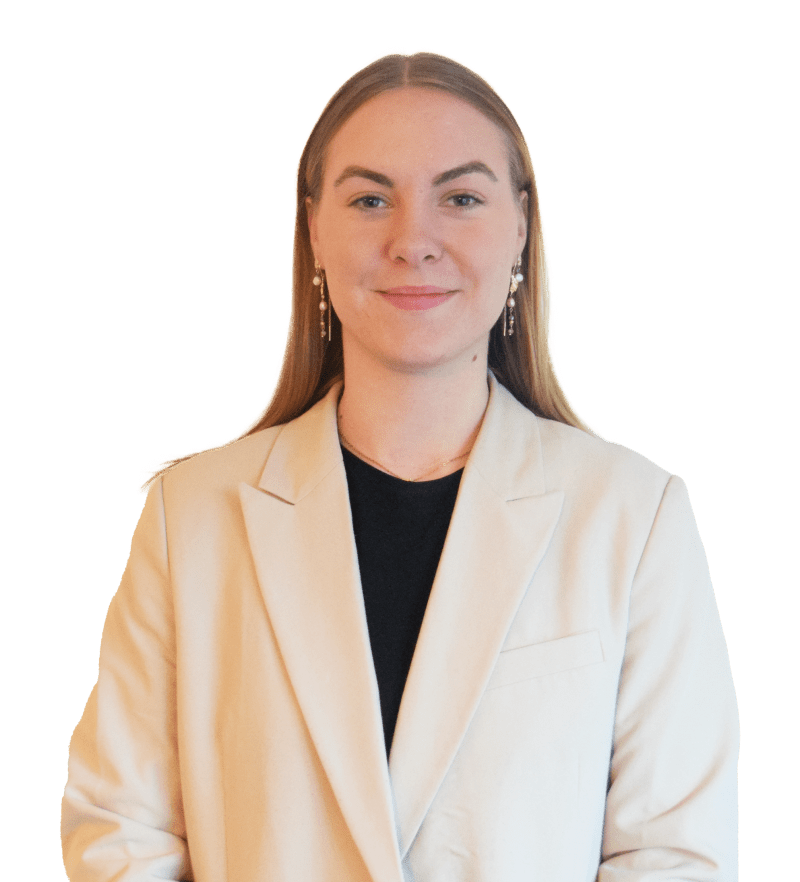 Josefine Allida Lund, trainee hos Ejendomsmæglerfirmaet John Frandsen i Rønde og Kolind.